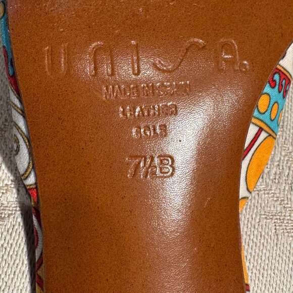 Unisa Resort Multi Color Kitten Heel Mules - Picture 5 of 6